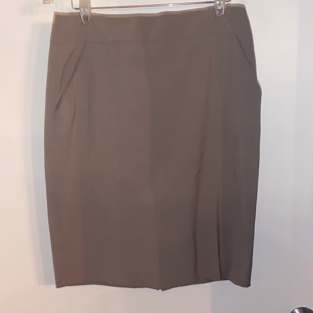 Eileen fisher taupe pencil skirt size 8